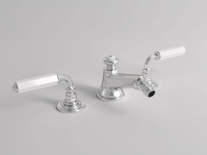 Смеситель для биде с 3 отверстиями и поворотным горлышком