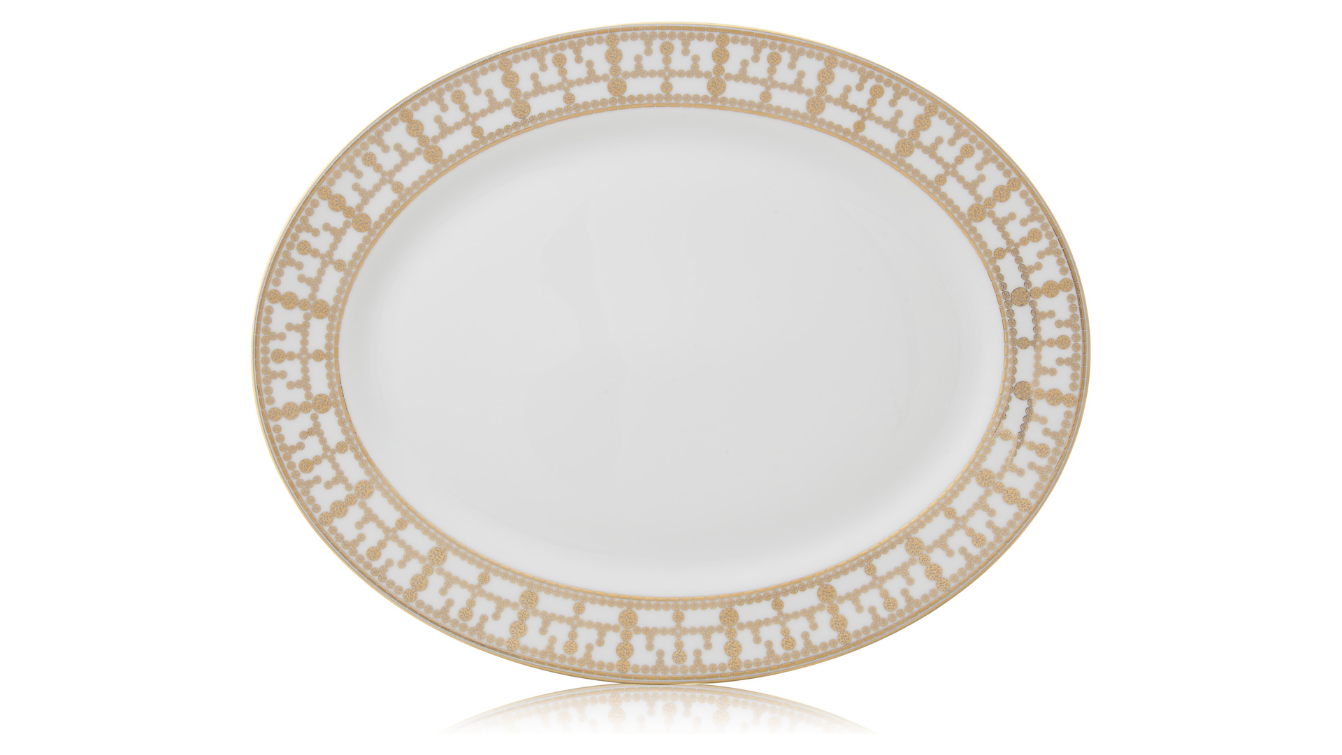 10615817 Haviland Сервиз столовый 6/34 "Тиара" (белый, золотой декор) Фарфор  - Вид №7