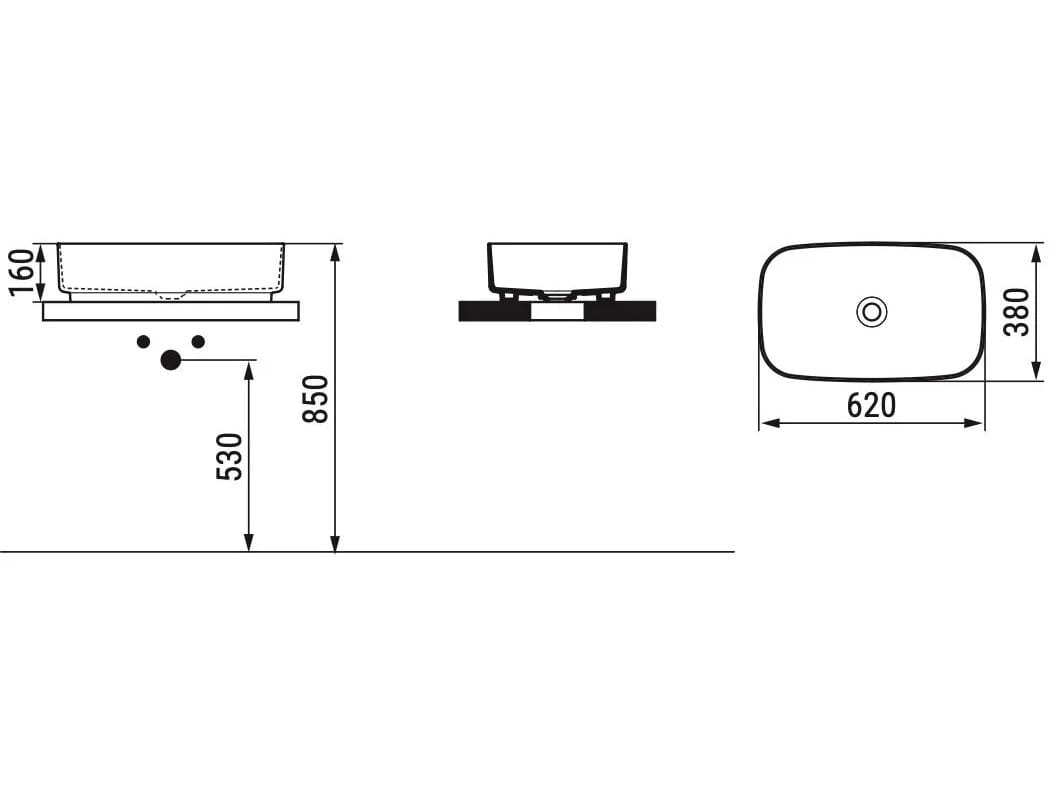 Керамическая прямоугольная столешница Ceramica Dolomite Noemi ARCH-00128918 - Вид №17