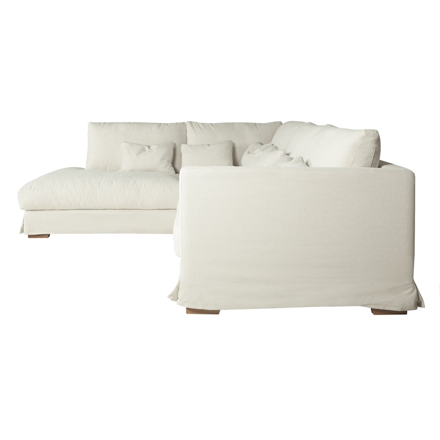 Диван угловой Heaven, левосторонний, бежевый, обивка Drom Sits S1226 - Вид №1