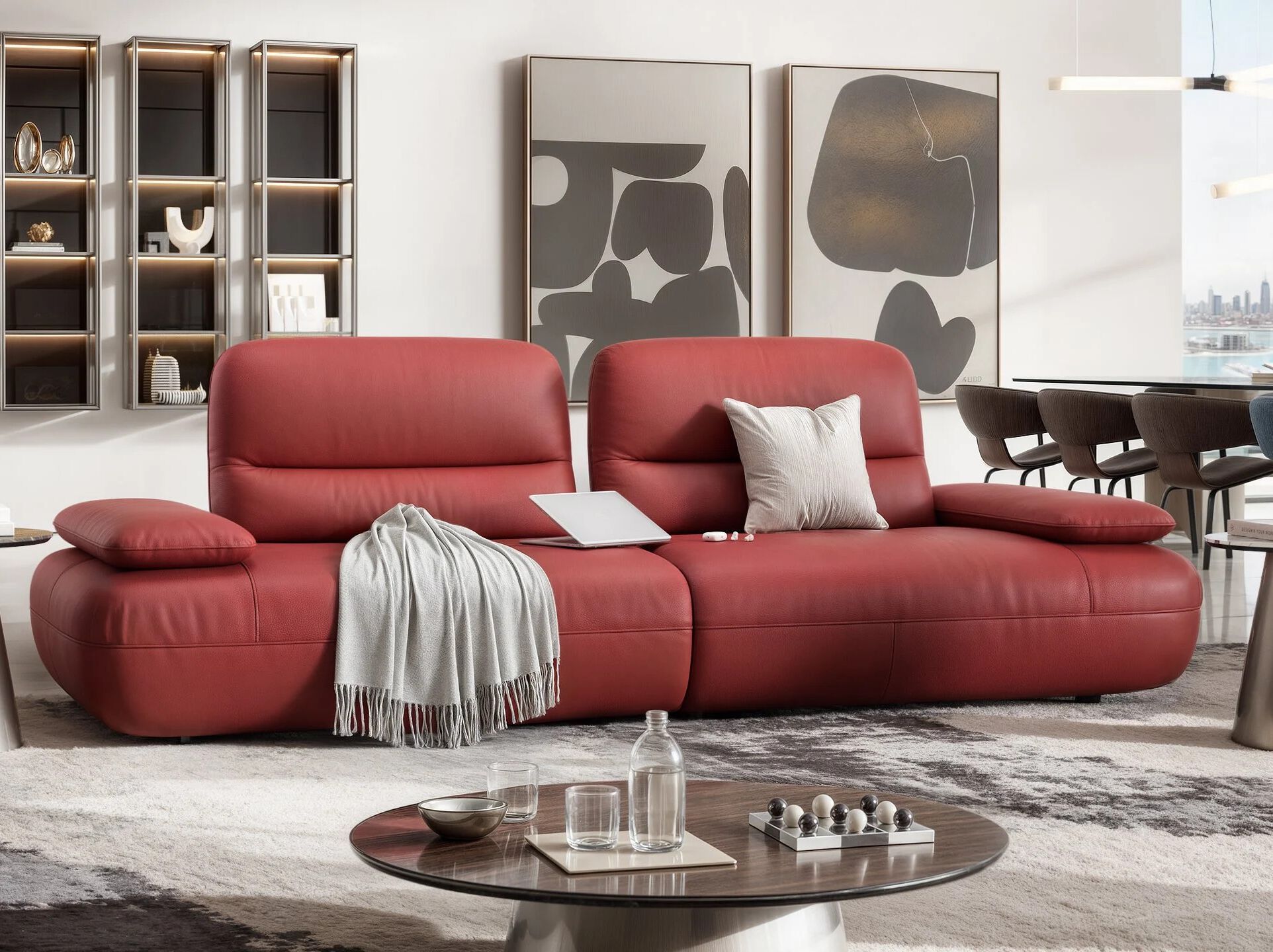 3-местный кожаный диван Sofanella Дубай ARCH-00045684 - Вид №5