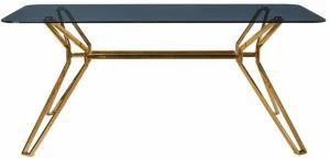 Pols Potten Прямоугольный стол из стали и стекла  370-010-002