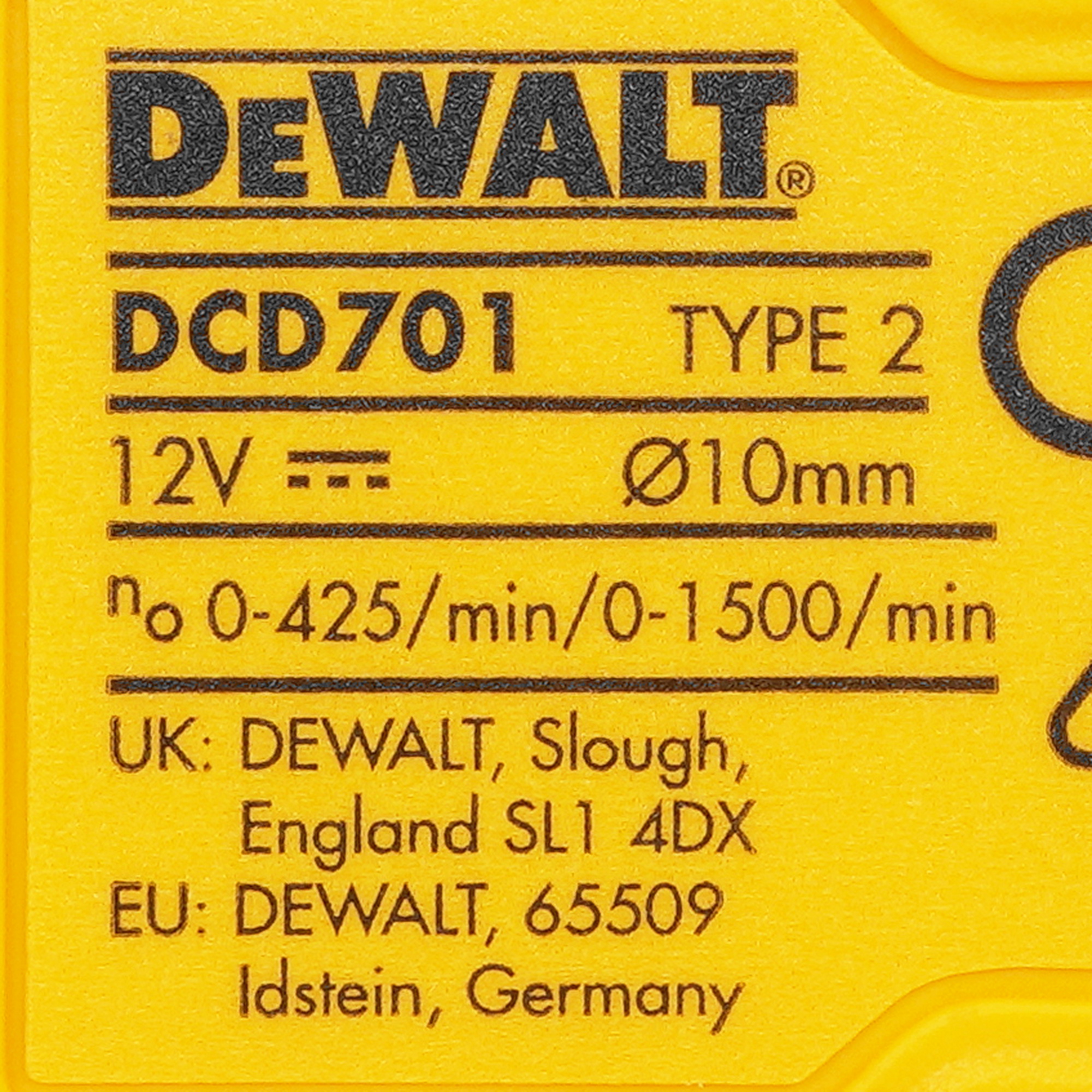 Дрель-шуруповерт DeWalt DCD701D2 XR 10.8/12V 5437876 STDN-0117606 - Вид №3