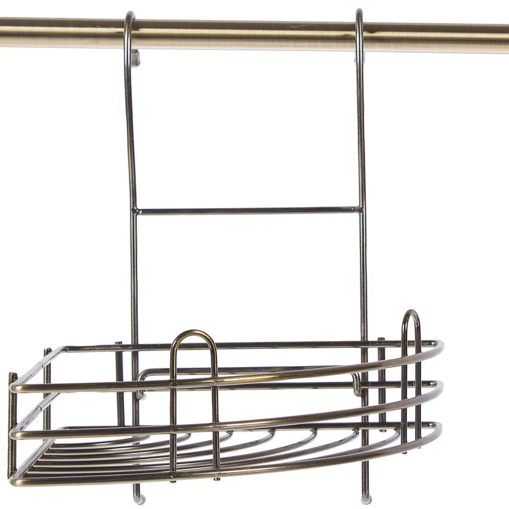 Полка угловая малая Delinia 20.5x20.5x25 см сталь бронза STLM-2001759 - Вид №1