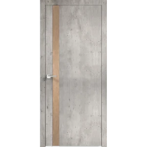 Дверь межкомнатная глухая Дайона 4 60x200 см ПВХ цвет бетон краколет/дуб европейский с замком и петлями 84835898 STLM-2156176