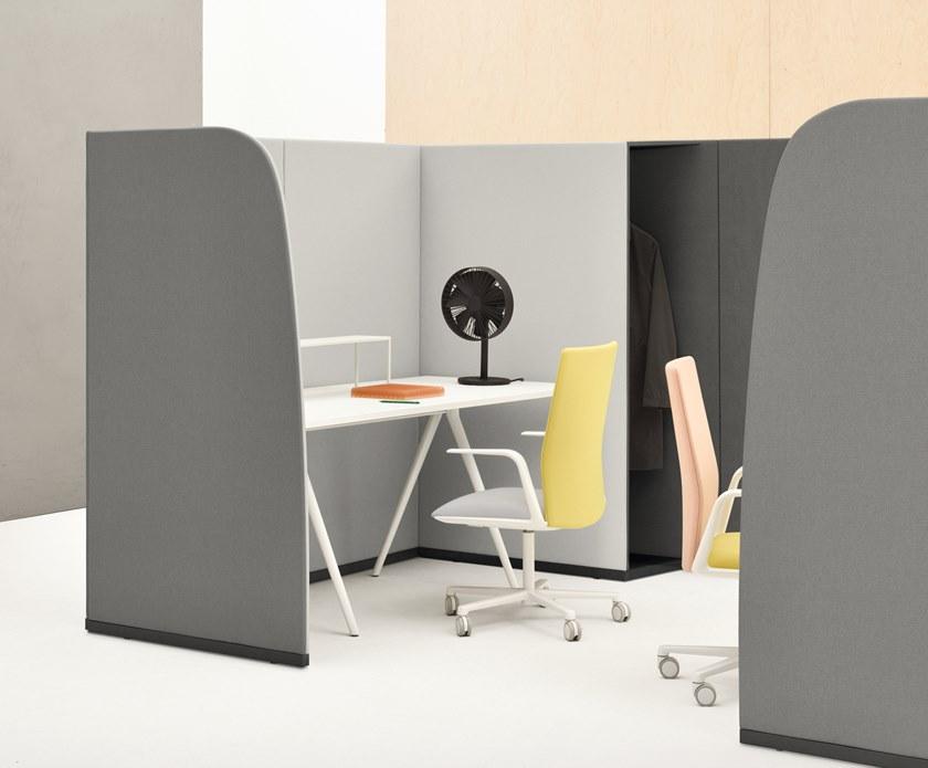 arper Отдельностоящая звукопоглощающая офисная перегородка из ткани Paravan sun-id-1397924 - Вид №6