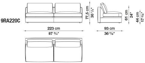 B&B Italia Диван из ткани Richard sun-id-1429934 - Вид №19