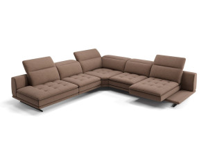 Угловой диван из ткани