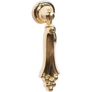 Мебельная ручка-капля золото