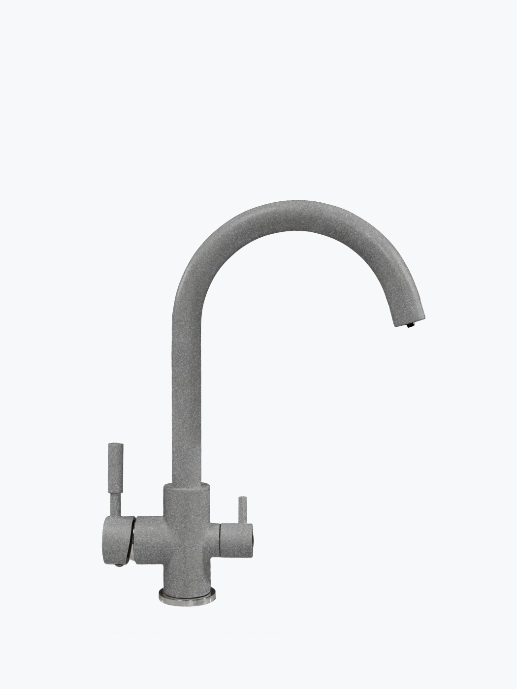 627697 Смеситель кухонный "Элара Дуо" в тон мойки Polygran 