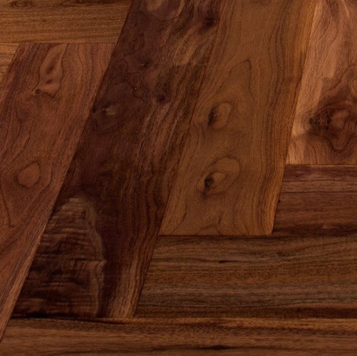 Паркет Ёлка Marco Ferutti Hermitage Американский Орех Европейский (Грецкий) Любая на выбор (Гладкая) 610х122 мм 2600700111 - Вид №2