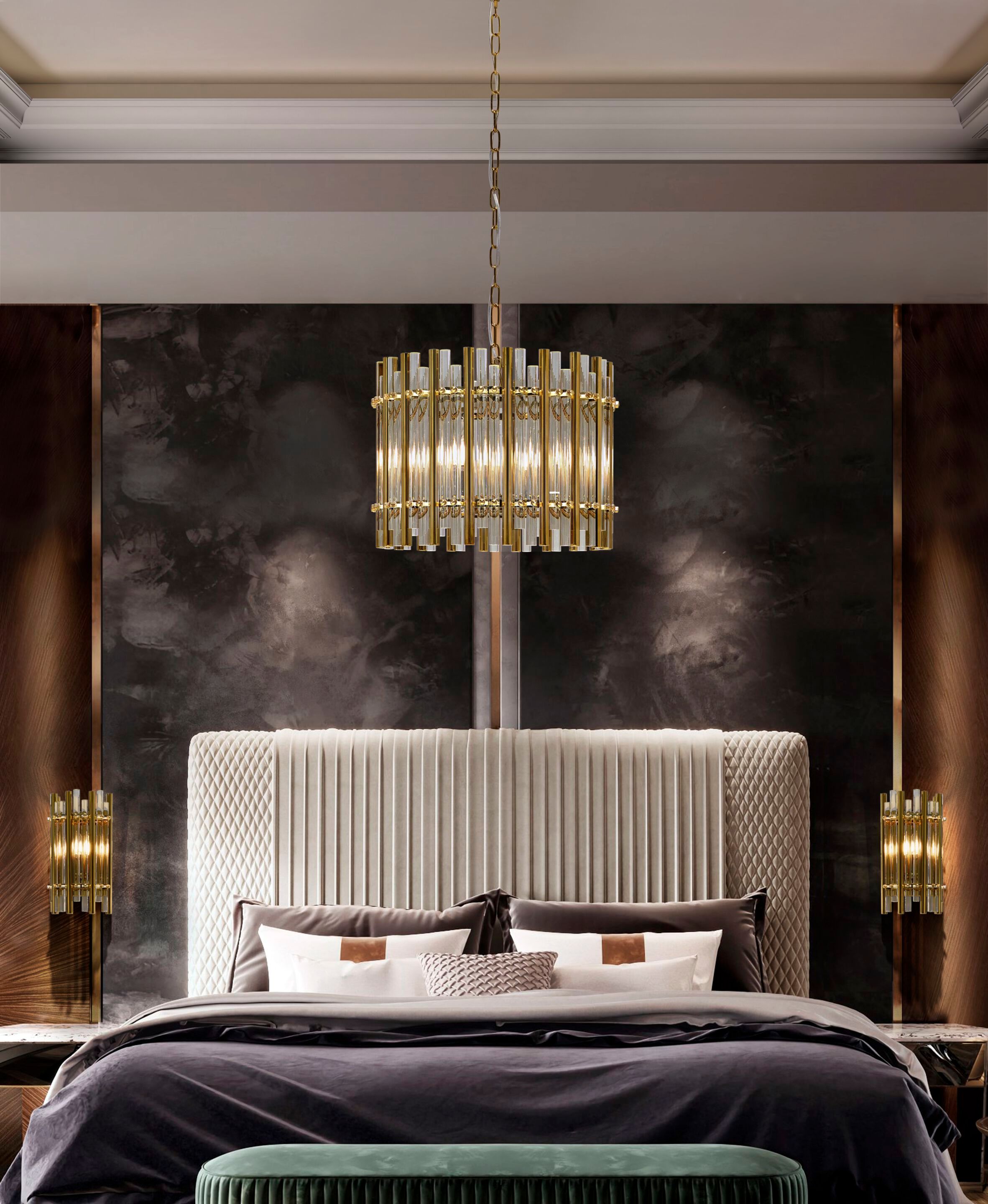 Подвесной светильник из нержавеющей стали и стекла K-Lighting Chloe ARCH-00006433 - Вид №2