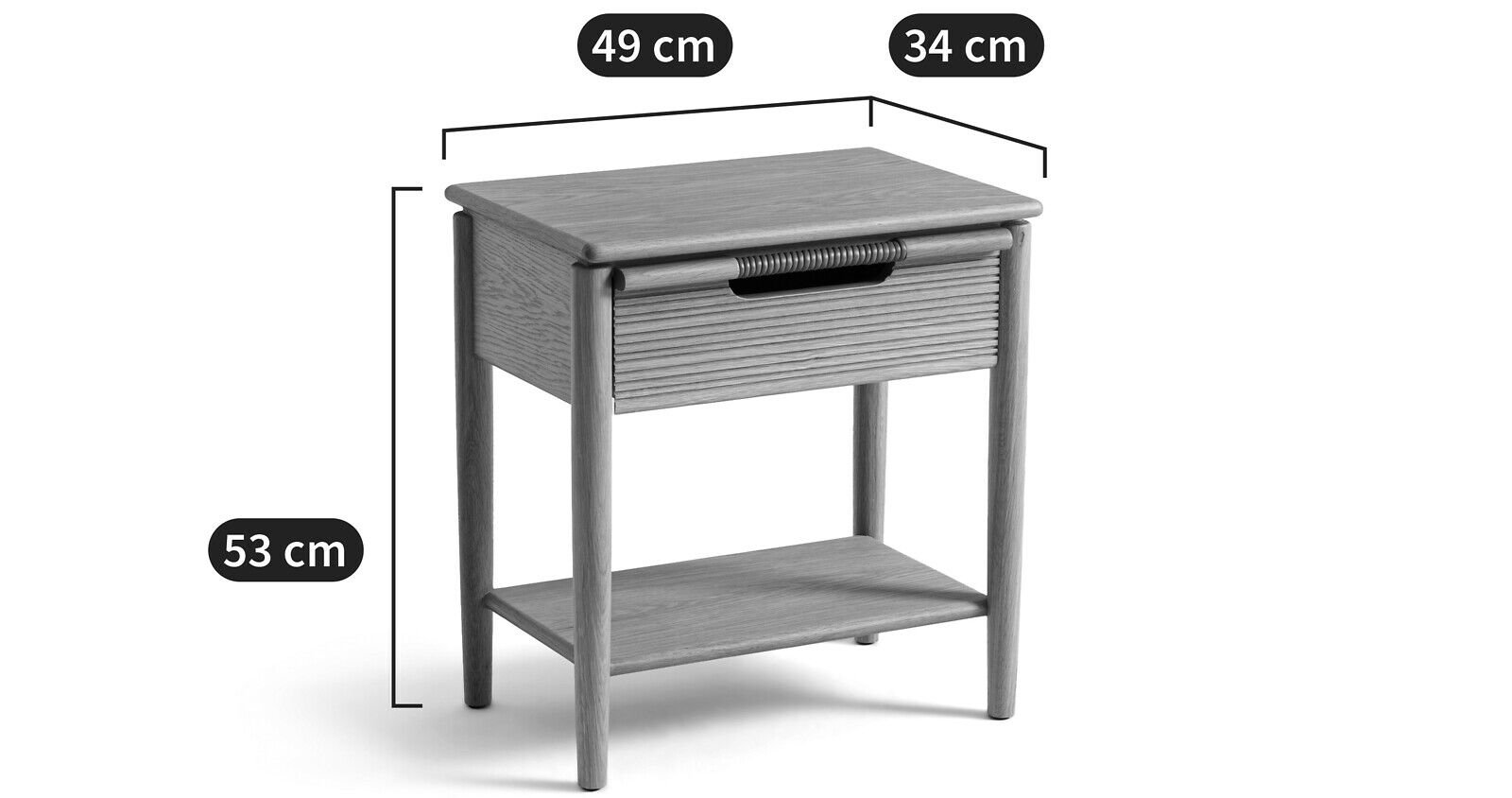 Прямоугольная тумбочка из дуба AMPM MELALY ARCH-00020636 - Вид №2