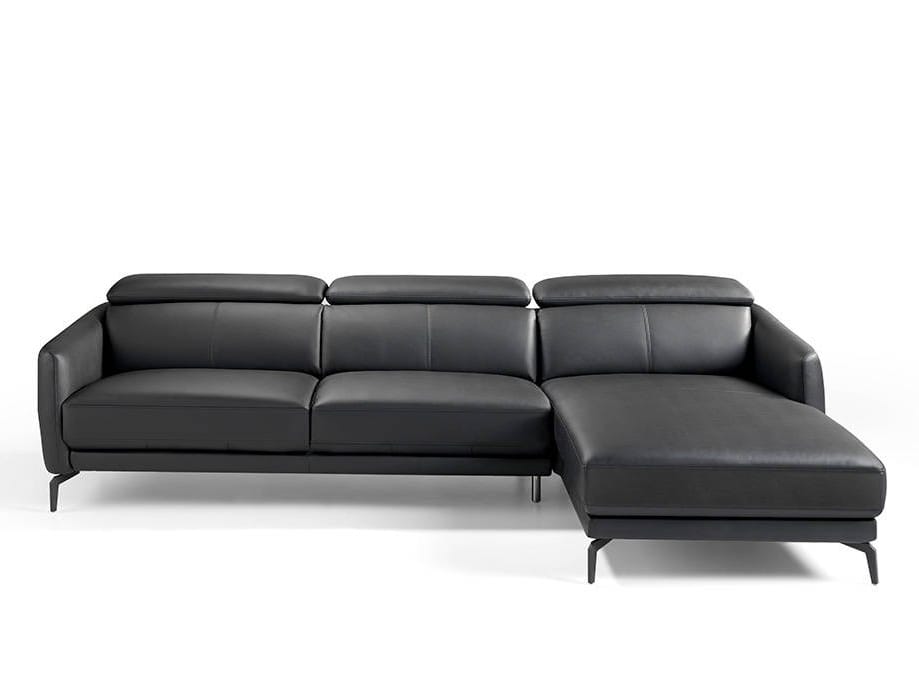 Кожаный диван с полуостровом Angel Cerda диван тренд ARCH-00005042 - Вид №1