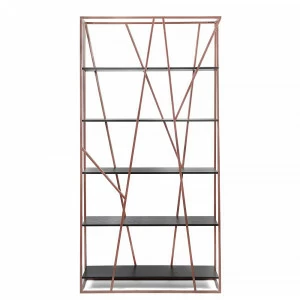 Стеллаж металлический медный Powell copper INTELLIGENT DESIGN  260749 Медный;черный