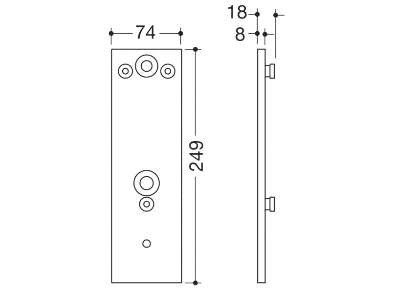 950.50.016 Монтажная пластина HEWI USA Produkte  - Вид №8