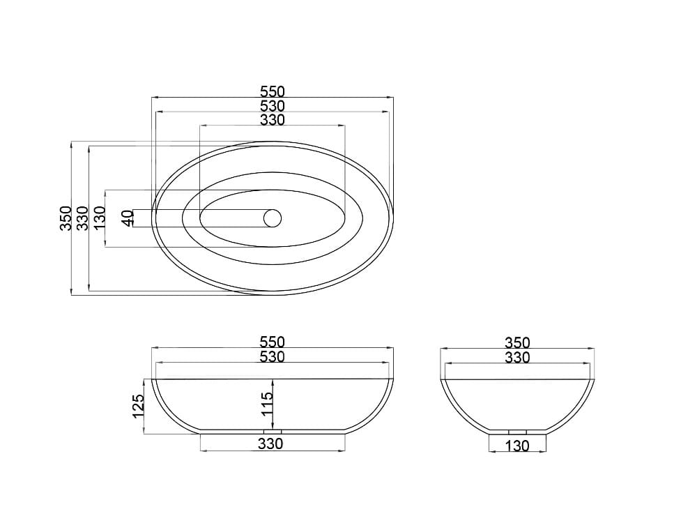Овальная столешница JEE-O Slimline ARCH-00080951 - Вид №2