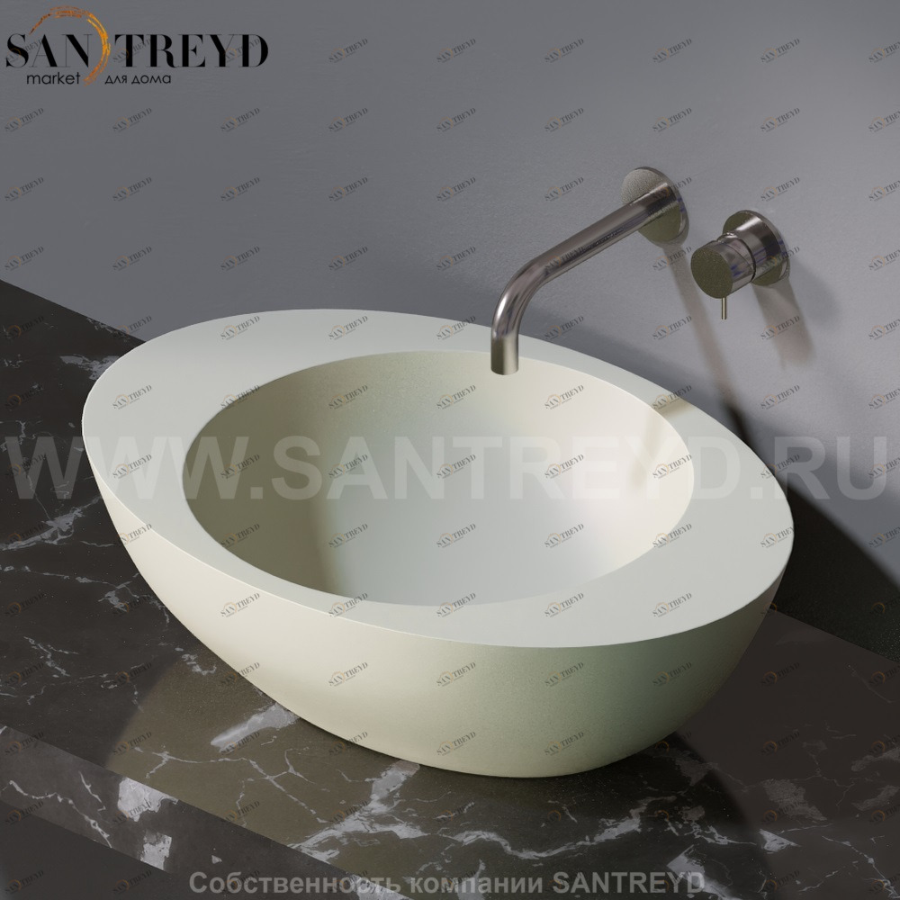 L269.130 Накладная раковина на столешницу  овальная A. e T. Italia ACCENT AeT ITALIA