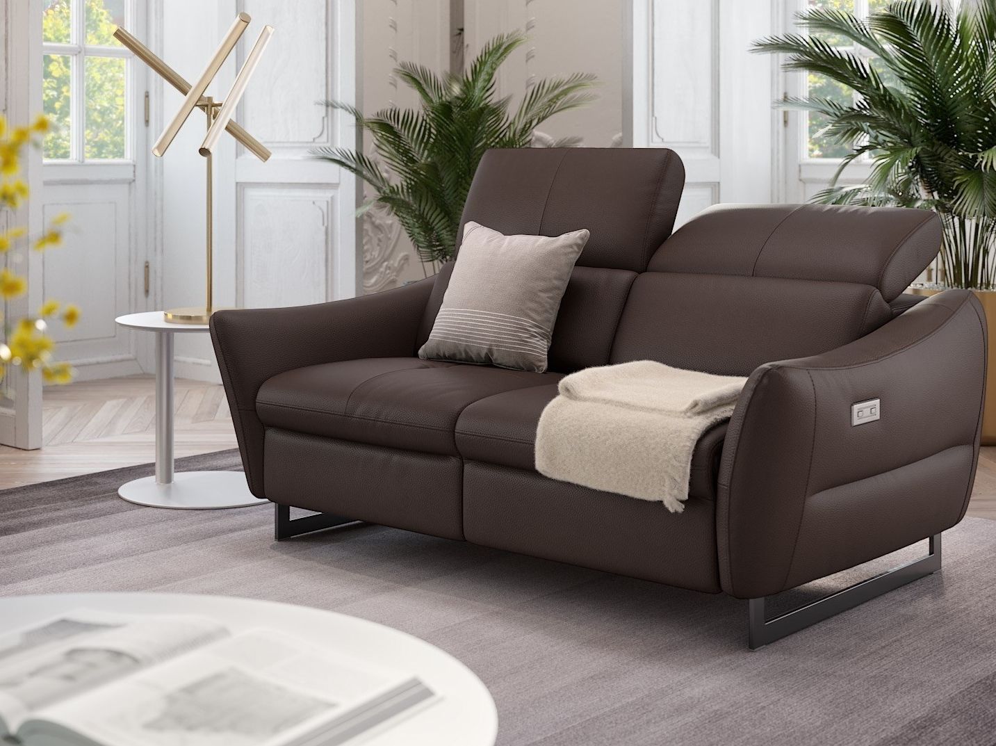 2-местный кожаный диван Sofanella MODENA ARCH-00039928 - Вид №5