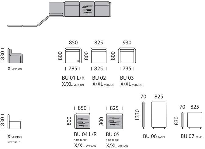 mminterier Секционный модульный диван из ткани Bunker sun-id-1445540 - Вид №2