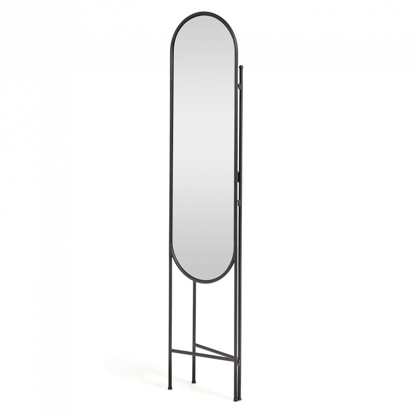 102145 Перегородка с зеркалом черный металл 82 x 183 cm La Forma Vaniria  - Вид №1
