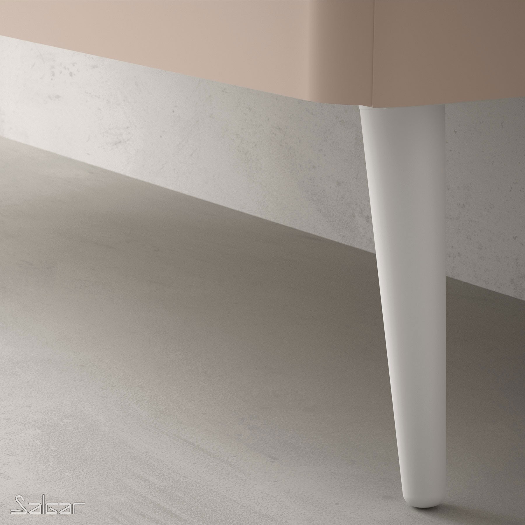 84138 SALGAR Комплект из 2 ножек DANNA WHITE Высота 330 мм  - Вид №1