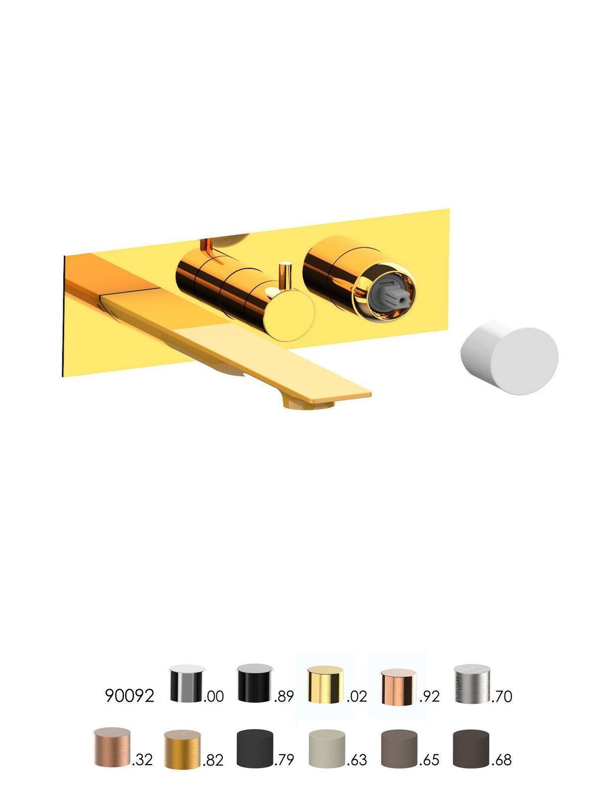 Встраиваемый однорычажный смеситель для ванны с ручным душем Rubinetterie Frattini отдельная эстетика ARCH-00118361 - Вид №2