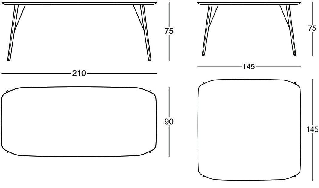 Zanotta Обеденный стол из массива дерева sun-id-1403667 - Вид №6