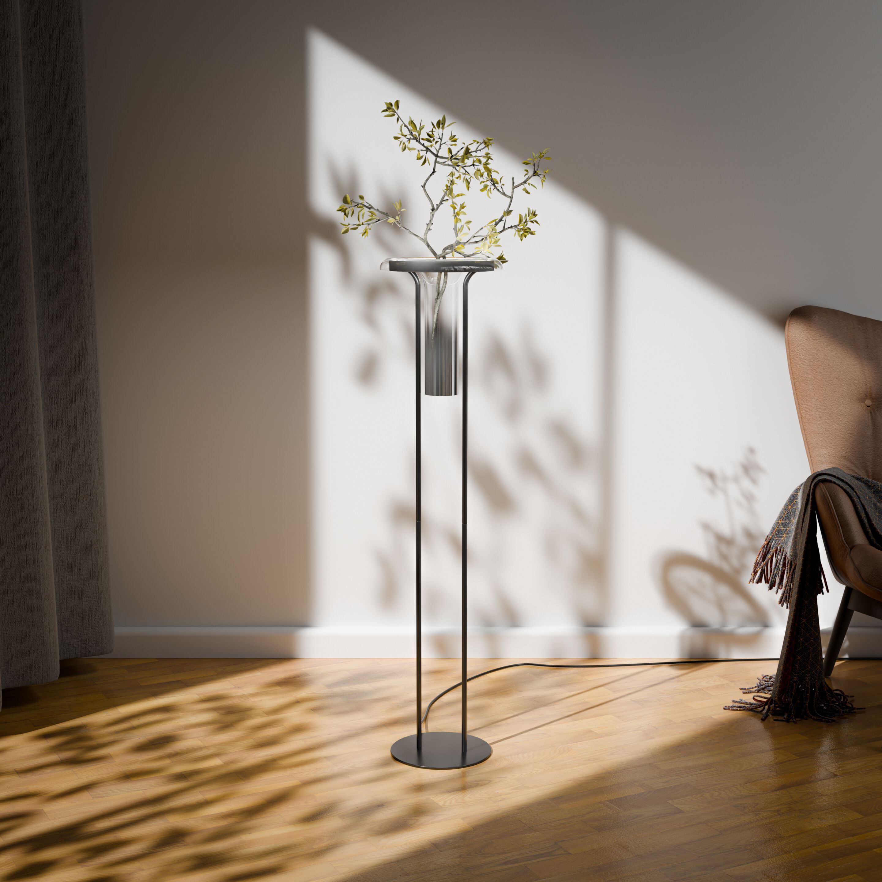 Алюминиевый светодиодный торшер Maytoni IKEBANA ARCH-00030854 - Вид №2