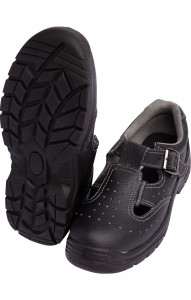 5023060 Полуботинки Мастеров с перфорацией с металлическим подноском черные  Летняя обувь  размер 46