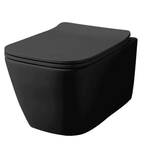 90806888 Унитаз подвесной AZ2002MB безободковый с сиденьем микролифт STLM-0391331 AZARIO