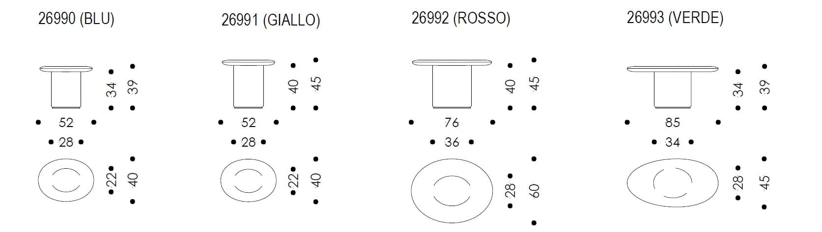 Мраморный овальный журнальный столик Wittmann Antilles ARCH-00047173 - Вид №6