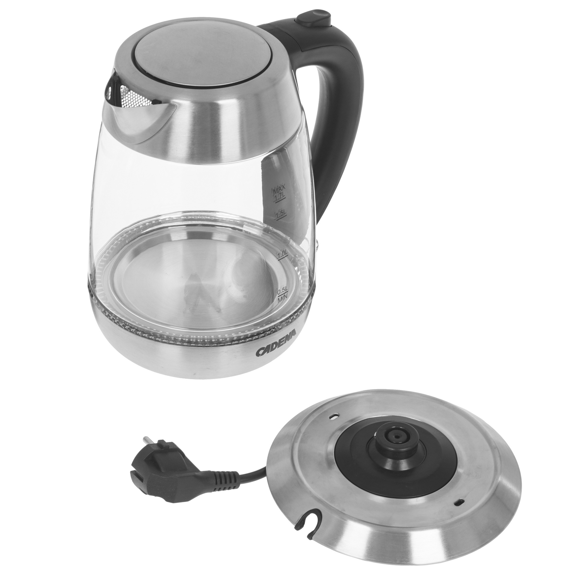 9227007 Электрочайник CADENA KC501G серый STDN-0141115 - Вид №4