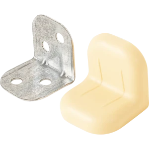 Уголок мебельный с декоративной накладкой 28x28x28 мм цвет бежевый 4 шт.