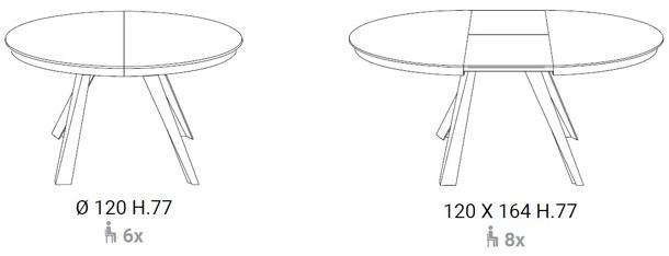 Ozzio Italia Раздвижной деревянный стол  T236  - Вид №5