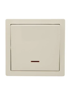 LETO Выключатель с подсветкой крем
