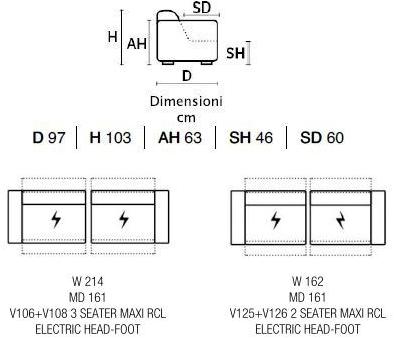Rossini Sofas Модульный кожаный диван с электроприводом sun-id-1387318 - Вид №10