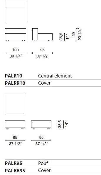 Cappellini Съемный диван Panda sun-id-1415895 - Вид №9