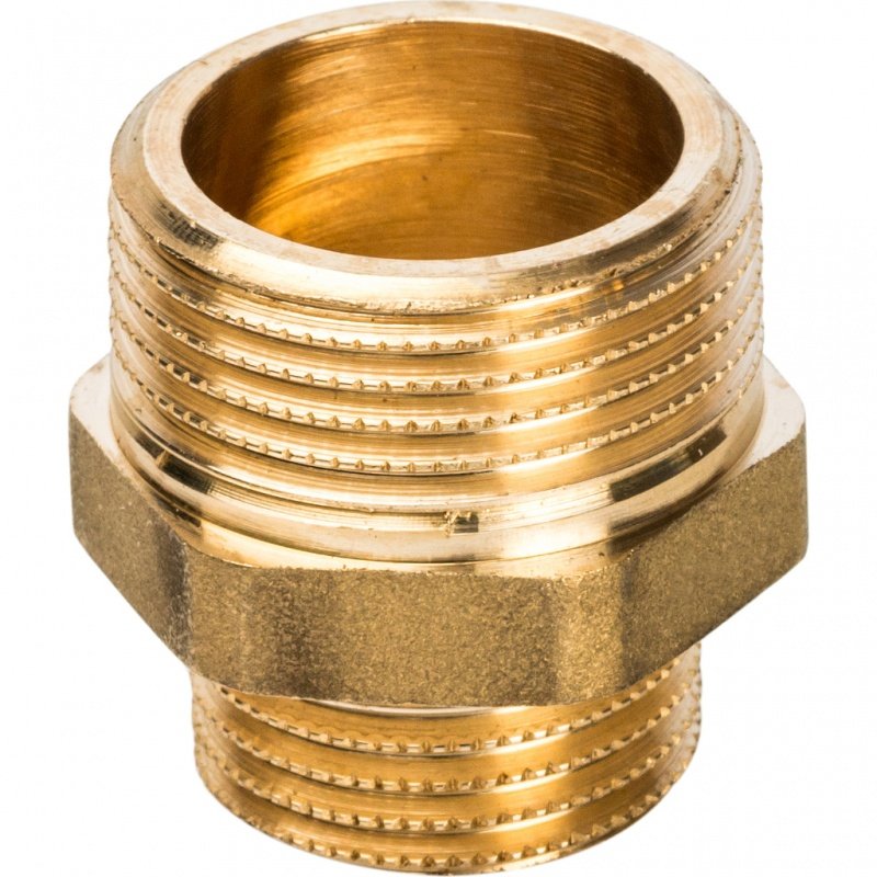 Ниппель переходной НН 3/4х1/2" латунь STOUT SFT0003003412 - Вид №1