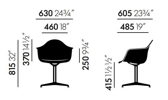 Стул из полипропилена со встроенной подушкой VITRA Eames Plastic Chair ARCH-00029064 - Вид №5
