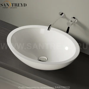 ACER0713ZZZ Накладная раковина на столешницу  овальная Agape