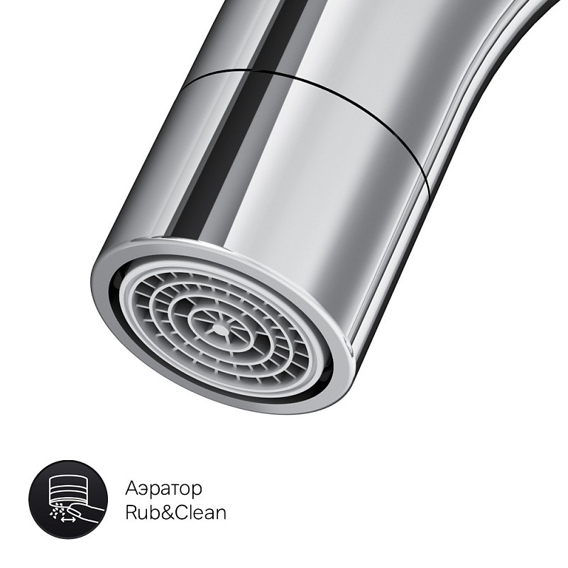 F8002700 смеситель для умывальника с поворотным изливом хром шт. AM.PM Like - Вид №4