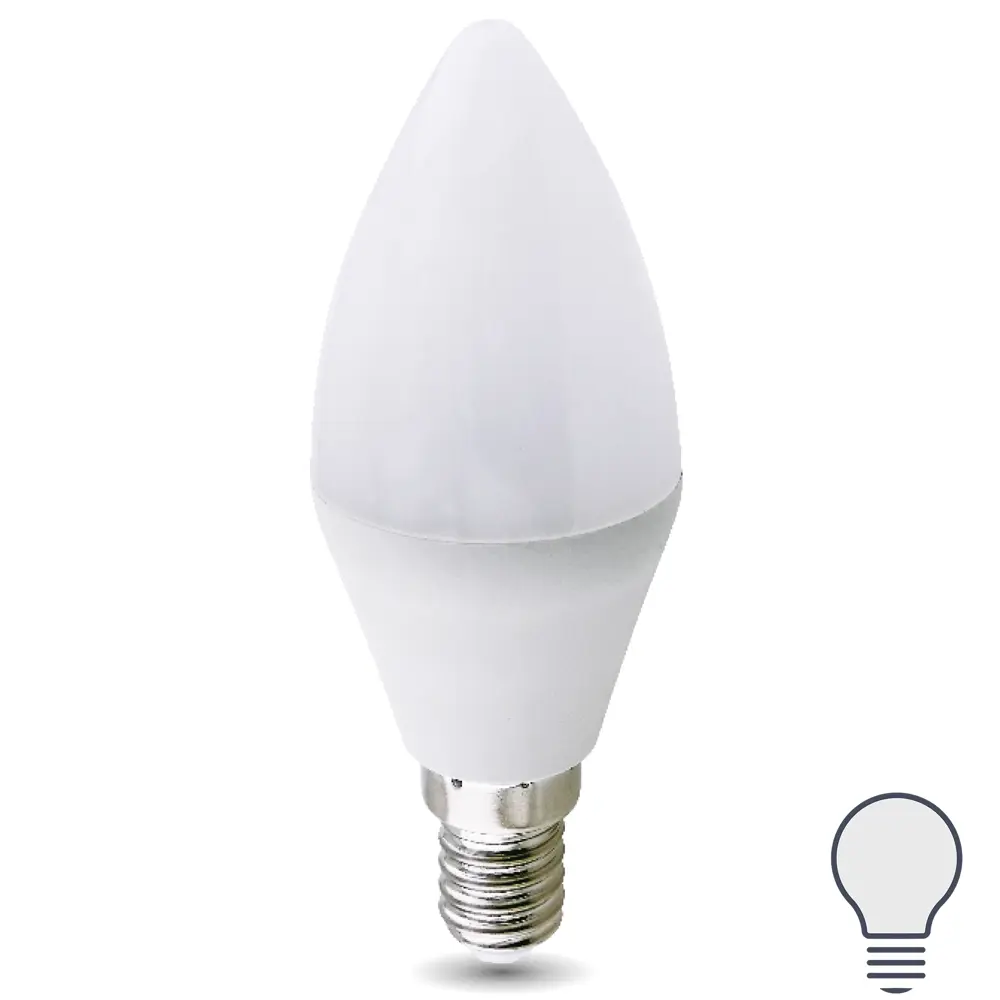 Santreyd LED-лампа свеча E14 8Вт матовая нейтральный свет 82991544 STLM-0038557