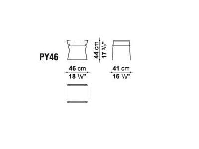 Кожаный стул / журнальный столик B&B Italia Pyllon ARCH-00046021 - Вид №3