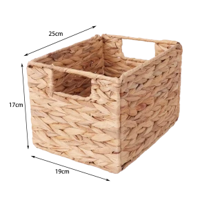 Корзина Konsensa 19x17x25 см водяной гиацинт цвет бежевый 89439451 STLM-2146464