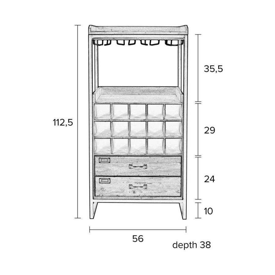 Комод Edgar White Label Living 4100028 - Вид №8