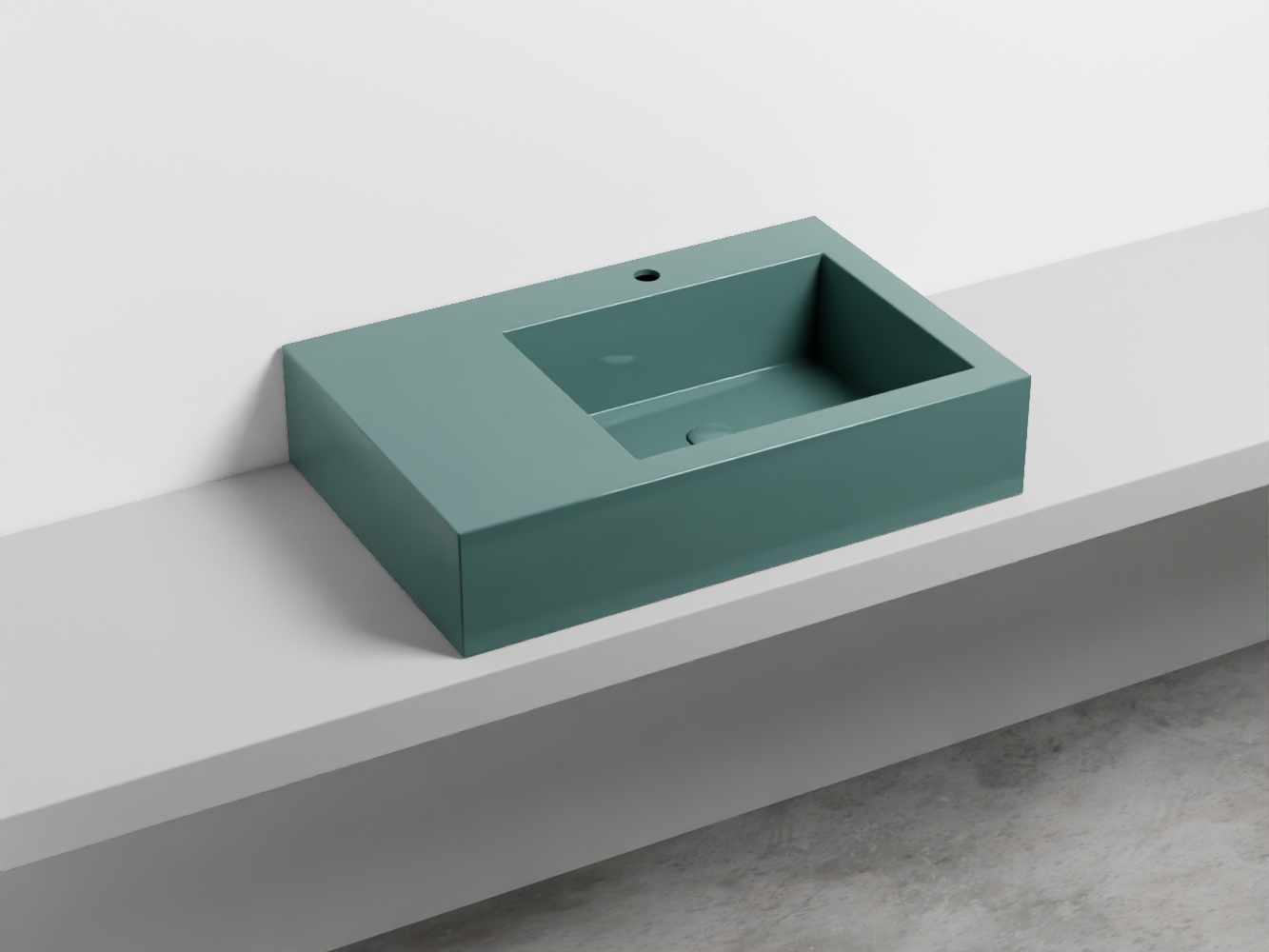 NALAMDX-SM Керамическая раковина с 1-им отверстием, чаша справа cielo I Narcisi Ceramica Cielo