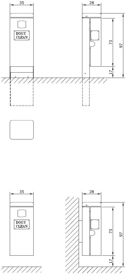 Euroform W Урна с крышкой для собачьих экскрементов  281  - Вид №4