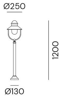 Il Fanale Столбик из металла Borgo 301.b2.ort / 301.b4.ort - Вид №1