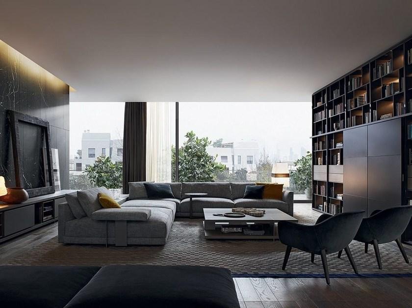 Poliform Модульный угловой диван из ткани Bristol sun-id-1376240 - Вид №15